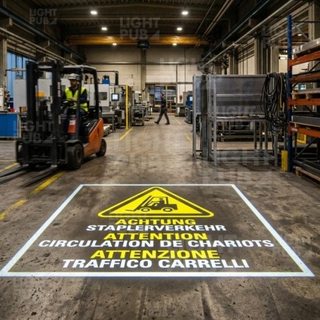 Signalétique lumineuse de sécurité au sol pour l’industrie suisse